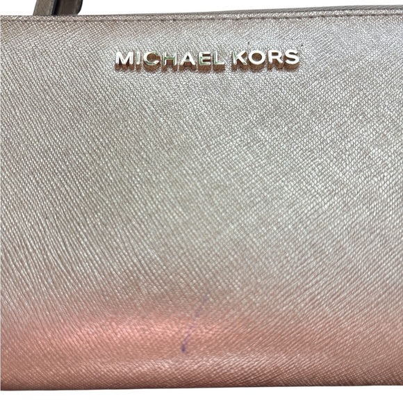 Michael Kors Continental Wallet, Metallic Gold, Pre-owned, Good Condition - Picture 5 of 7
